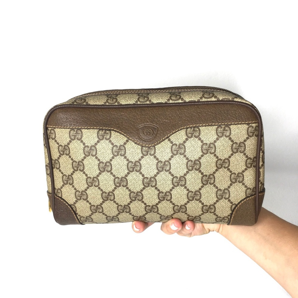 Authentic Gucci brown monogram coated canvas crossbody bag - Picture 5 of 16